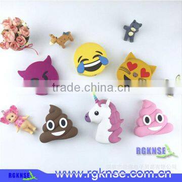2016 Innovative Unicorn Emoji Powerbank Mobile Cartoon Cute Power Bank Charger Unicorn Poop OEM Gift Fashion photo-3