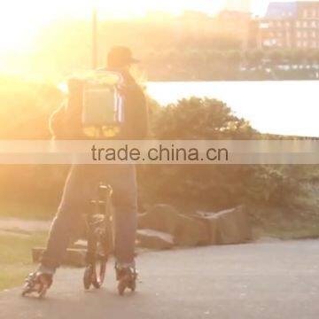 Newest Model Four Wheel Roller Skating Shoes Bike Folding Four Wheel Skating Bike With Roller Skating Shoes For Adult photo-2