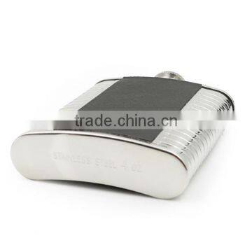 High Quality 4 to 7 oz Black Twill Leather Hip Flask Accept OEM photo-6