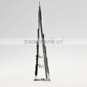 Chromed Plated Dubai Burj Khalifa Stand With Crystals From Swarovski photo-4