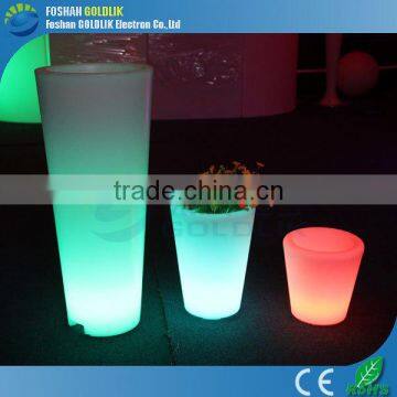 Hotel Terrance Water Draining Super Bright Illuminated Flower Pot