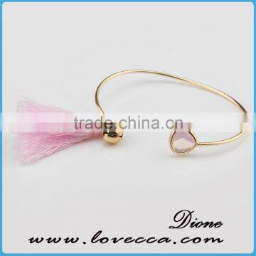 2017 Gold Plated Fashion Stone Bangle Bracelet photo-2