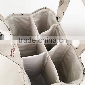 High Quality Shopping Fabric Win Bottle Bags for 6 Bottles photo-2