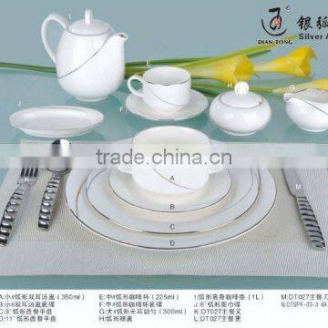 14PCS bone china flower surface ceramic dinnerware tableware set