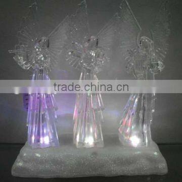 Dongguan Acrylic LED Christmas Angel Hold a Musical Instrument photo-2