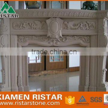 wholesale natural carving white marble fireplace surround mantel RST-FP-SY084