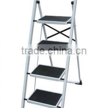 4 steps folding step ladder with safety rail