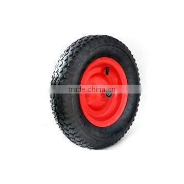 400mm wheelbarrow wheel with metal rim