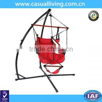 Hammock C Stand Solid Steel Construction For Hammock Air Porch Swing Chair New- red