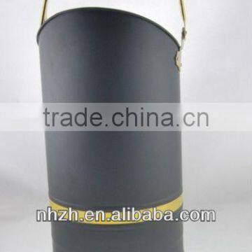 Home Fireside 17inch Matte Black Metal Coal Scuttle photo-5