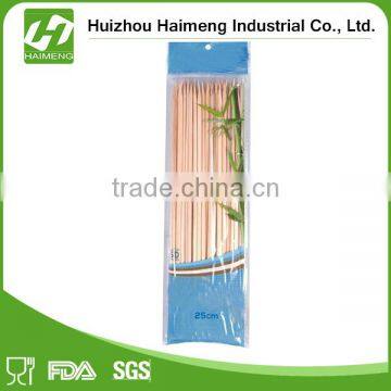 High Quality Disposable Custom Barbecue 40cm Round Bamboo Skewer