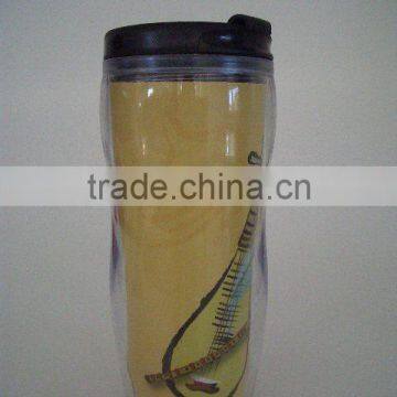 Double-walled Plastic Coffee Tubmler