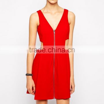 new elegant fashion lady prom party dress quality factory wholesale red dress for woman