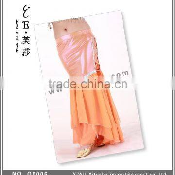 Hot Selling Modern Dance Costumes,ladies Gorgeous Paillette Belly Dance Skirt With Slit