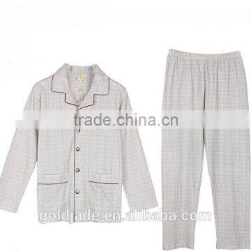 100% Cotton Kintted Fabric Men Sleepwear Sets Man Nightclothes Homewear Pajama Sleepwear photo-6