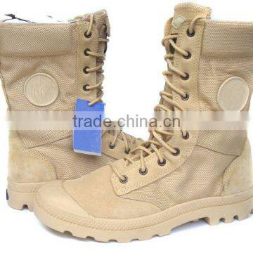 American style military canvas boots