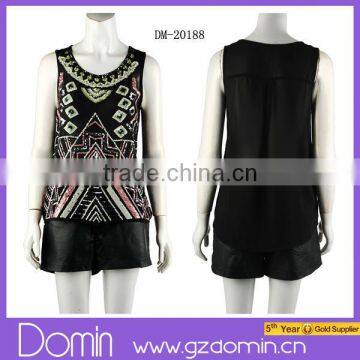 2014 Women Clothing Custom Sequin Blouse Ladies Blouses & Tops