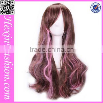 Fashion 70 CM Mixed Color Wig Cap Hairstyles Wholesale