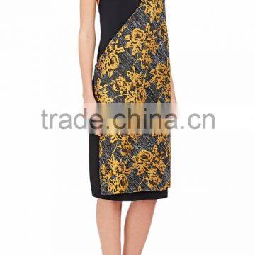 Customized Lady Apparel Casual Surplice Neck Adjustable Halter Strap Dress(DQM023C) photo-2