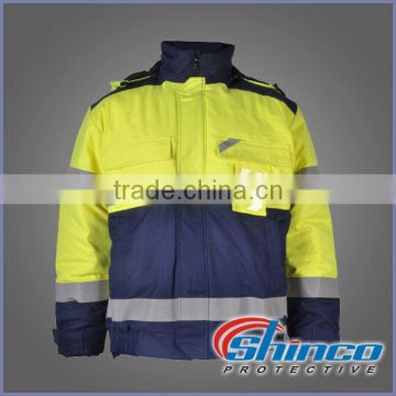 high strength sparkproof cotton jacket for welding worker