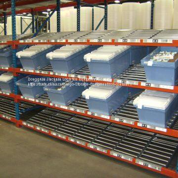 Industrial Carton Flow Steel Rack , Gravity Rolling Racking System