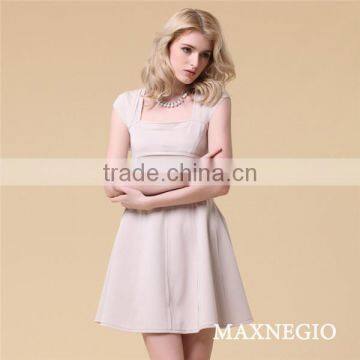 100% Cotton Loose Fashion Designer Korean Fashion A Line Lace Evening Dress photo-3