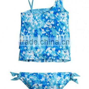 Zig Zag Stripe Tankini Swimsuit