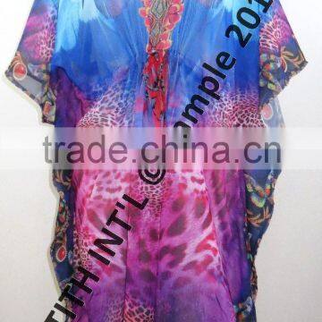 KNEE LENGTH DIGITAL PRINT KAFTAN