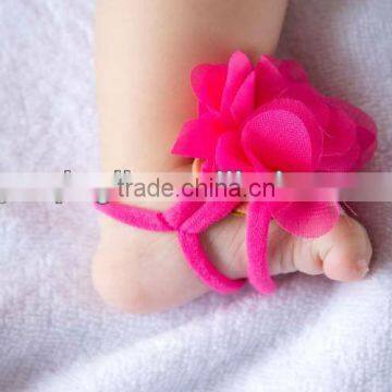 TOP BABY Sandals baby Barefoot Sandals children's shoes flower Baby Shoes Toddler flower Shoes