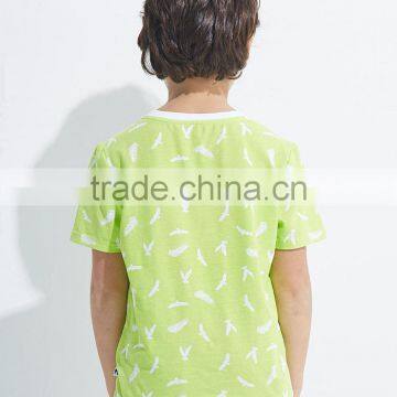 Wholesale New Design v Neck Full Printing Cotton Kids t Shirts Manufacture photo-3