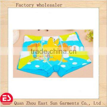 cartoon printing boy underwear kid's boxer