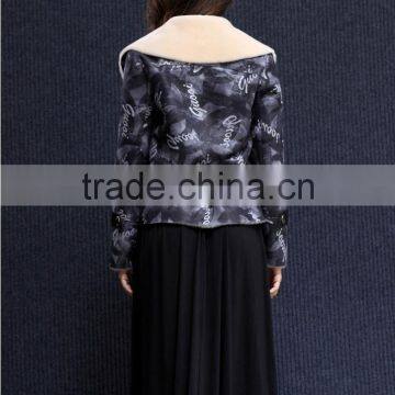 2015 Fashion Show Style Real Merino Sheep Fur Coat Women Sheep Shearing Fur Jacket Winter Thick Sheep Fur photo-5