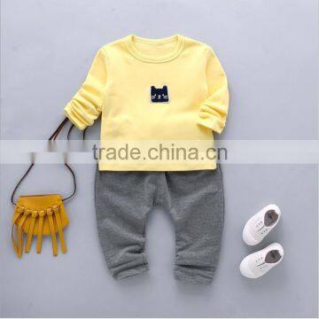 100% Cotton Autumn and Spring Baby Clothes and Boys Hoodies Sets photo-2