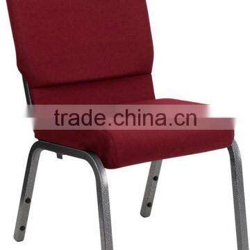 Wholesale Used Hot sell item Stacking Metal Church Chair Steel fabric stacking Waiting Meeting Room conference church chair