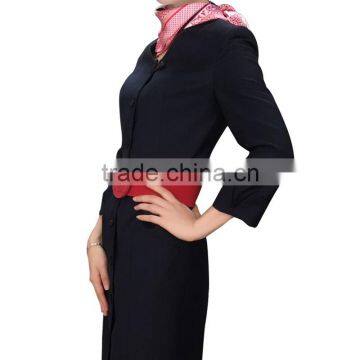 Fashion Elegant Airline Stewardess Uniform Flight Attendant Uniforms photo-5