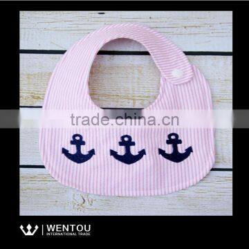 New Arrival Embroidered Seersucker Disposable Baby Bib photo-3