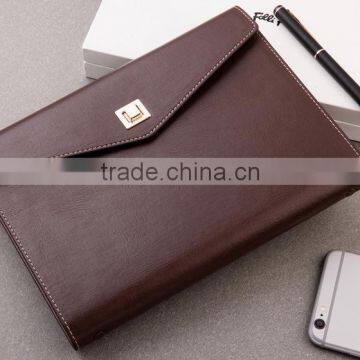 25K PU Leather Planner 3-fold Cover Custom Loose Leaf Binding Organizer Agenda Embossed/gold Foil in Logo photo-3