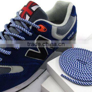 Black / White Stripe Rope Laces~Regular Rope Laces For Sneakers~Hikers Round Yeezy Laces With Plastic Tips~Amazon Supplier photo-5