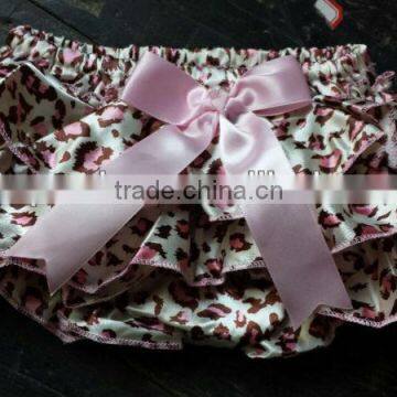 cute pink satin baby bloomer with ruffle diaper cover kids bloomer with bow BABY diaper cover baby satin bloomers