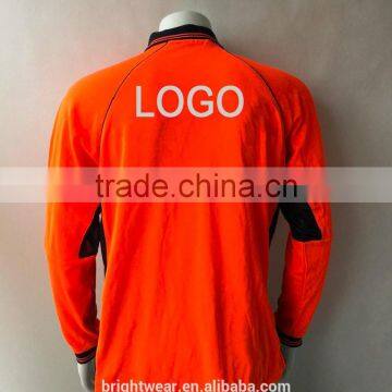 Mens Two-tone High Visibity Reflective Work Wear Poly/cotton Silk-screen Print Safety Polo Shirt photo-2