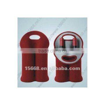 neoprene red wine double bottle cover