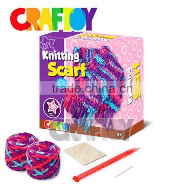 Arts & Crafts Kit Knitting Scarf DIY knitted yarn EN71 wool supplier