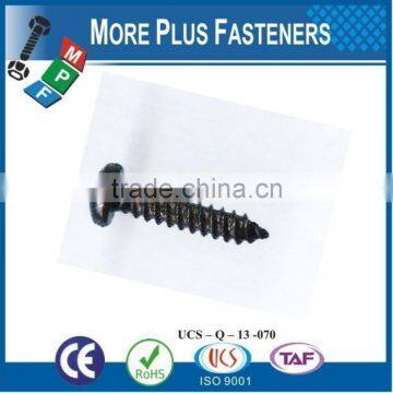 Made In Taiwan Special Screw Pan Head No 3 Square Drive Tapping Screw Type 17 Flat Top Pan Head With Knurl