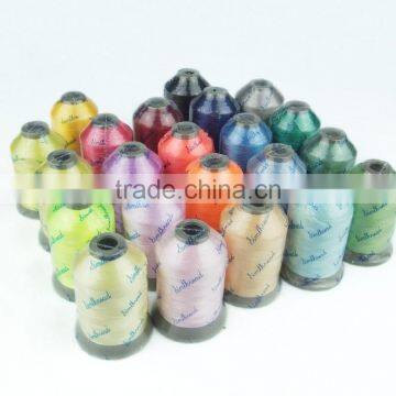 Wholesales 1000m Mini-king Spool 100% Polyester Embroidery Thread for Home Embroidery Machines photo-2