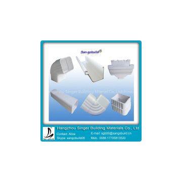 China Top Brand San-gobuild Construction PVC Rain Gutter System and Accessories
