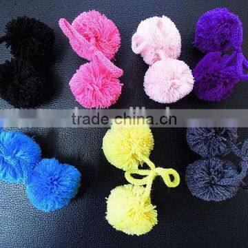 Excellent quality useful fashion pompom cotton weave shape lace