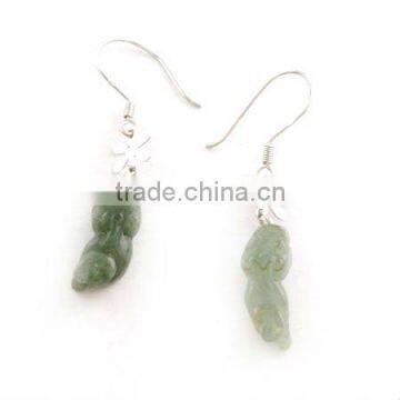 925 sterling silver wholesale cheap gemstone earrings