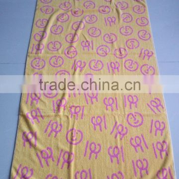 100% Cotton Jacquard/Yarn dyed Custom Design 160*80CM Terry Loops High Quality Bath/Beach Towels