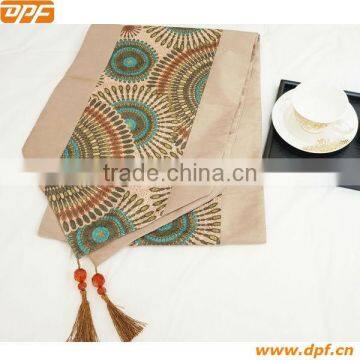 100%polyester Hotel cushion bed spread bed runner bed scarf 112