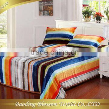 Microfiber Blanket HRM 3pcs Bedding Set Printed Quilt Pillow Cover Wholesale Blanket Set